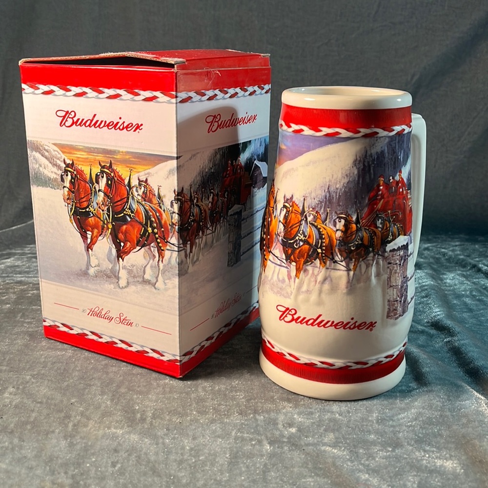 2010 Budweiser Christmas Stein